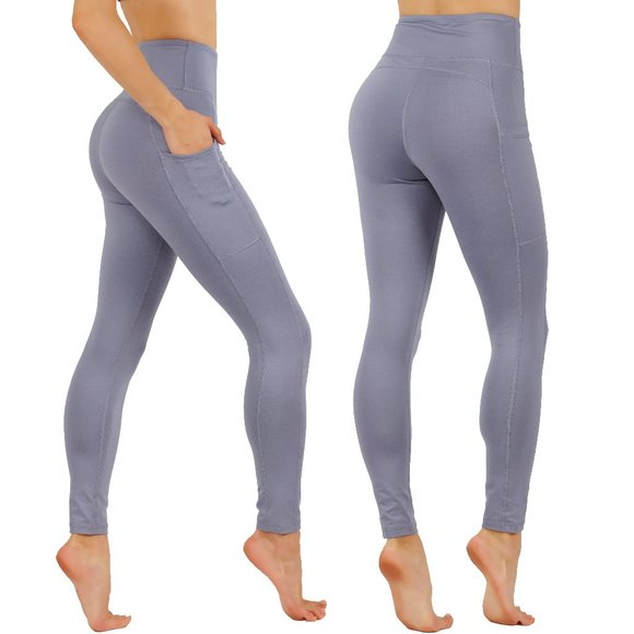 3pcs Set High Waist Yoga Leggings With Deep side Pockets Soft Gym Workout Pants - Picture 1 of 4